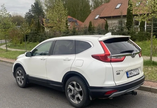 Honda CR-V cena 93000 przebieg: 74000, rok produkcji 2017 z Olsztyn małe 154